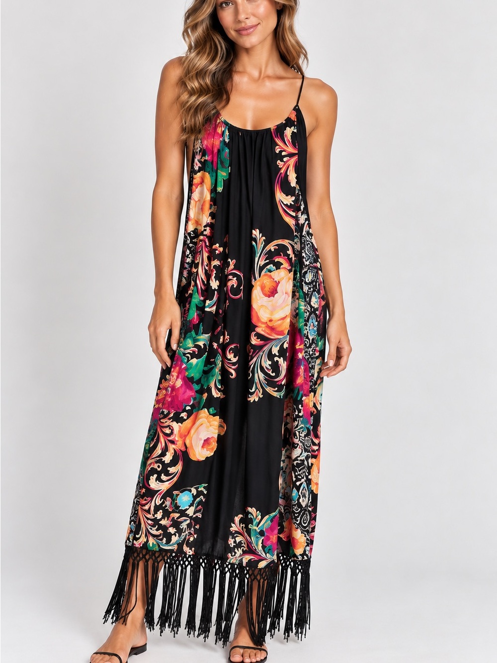 Boston Proper Dress With‎ Fringe
